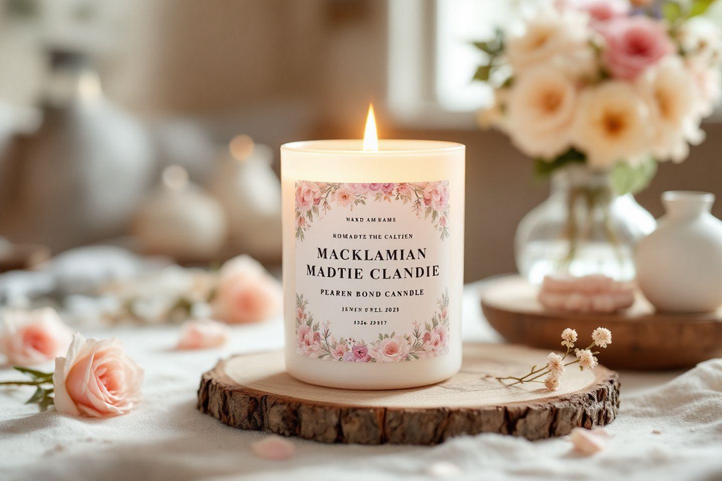 Bougie personnalisée cadeau invité mariage : idées de bougies artisanales pour vos invités