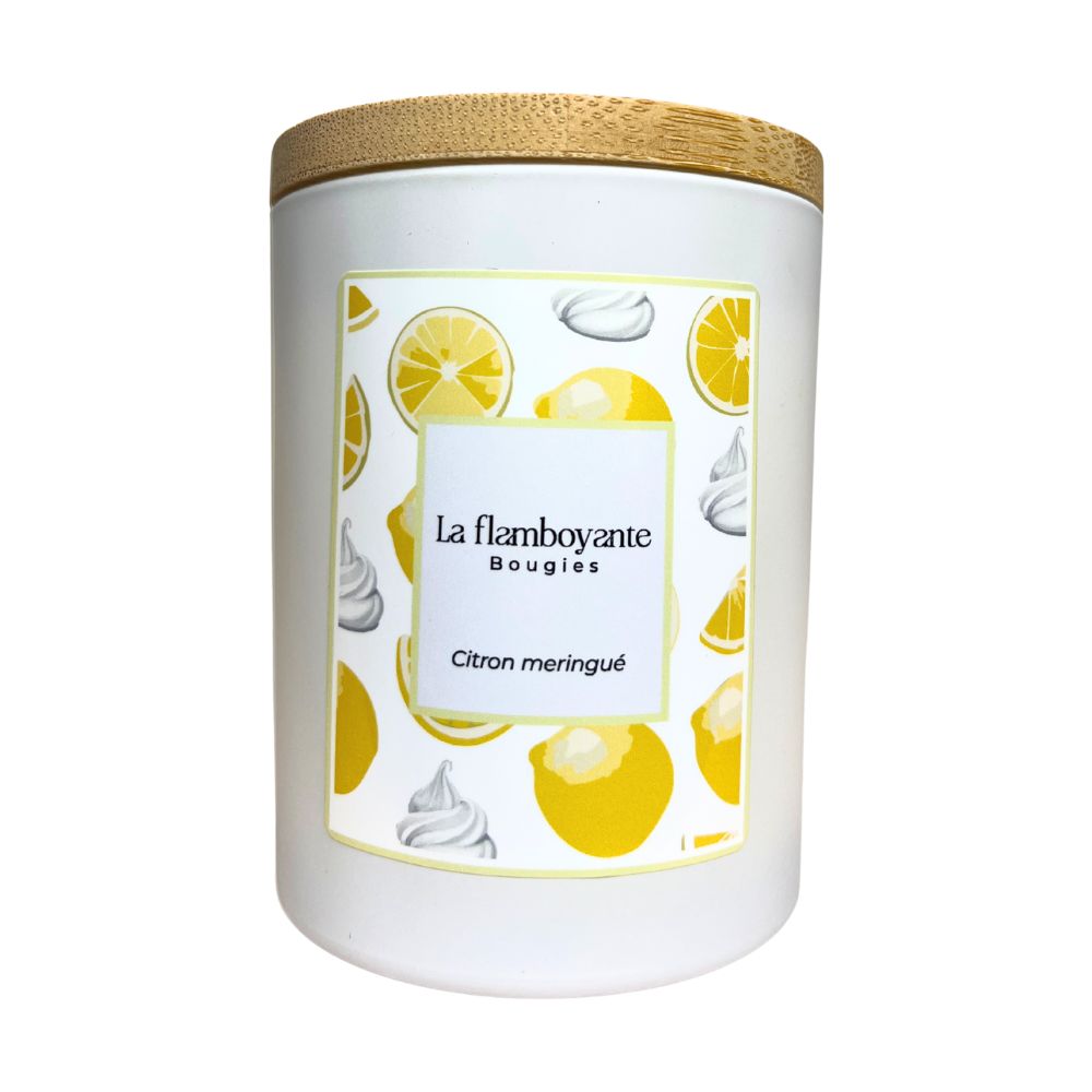 bougie parfumée citron meringué