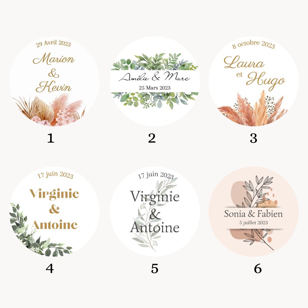 Bougies personnalisées collection bohème