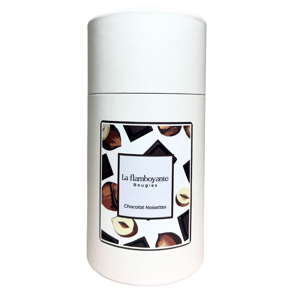 bougie perle de cire chocolat noisettes