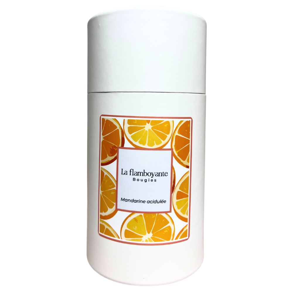 bougie perle de cire mandarine acidulée