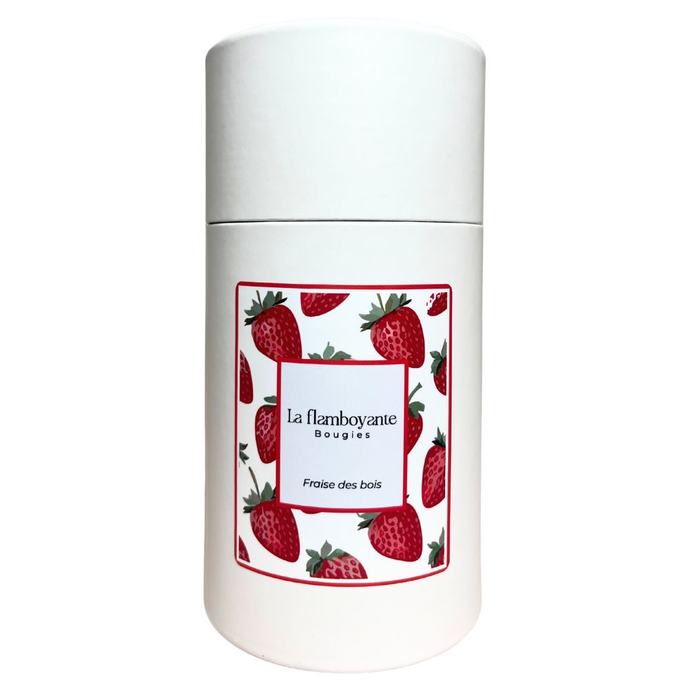 Bougie perle de cire fraise des bois