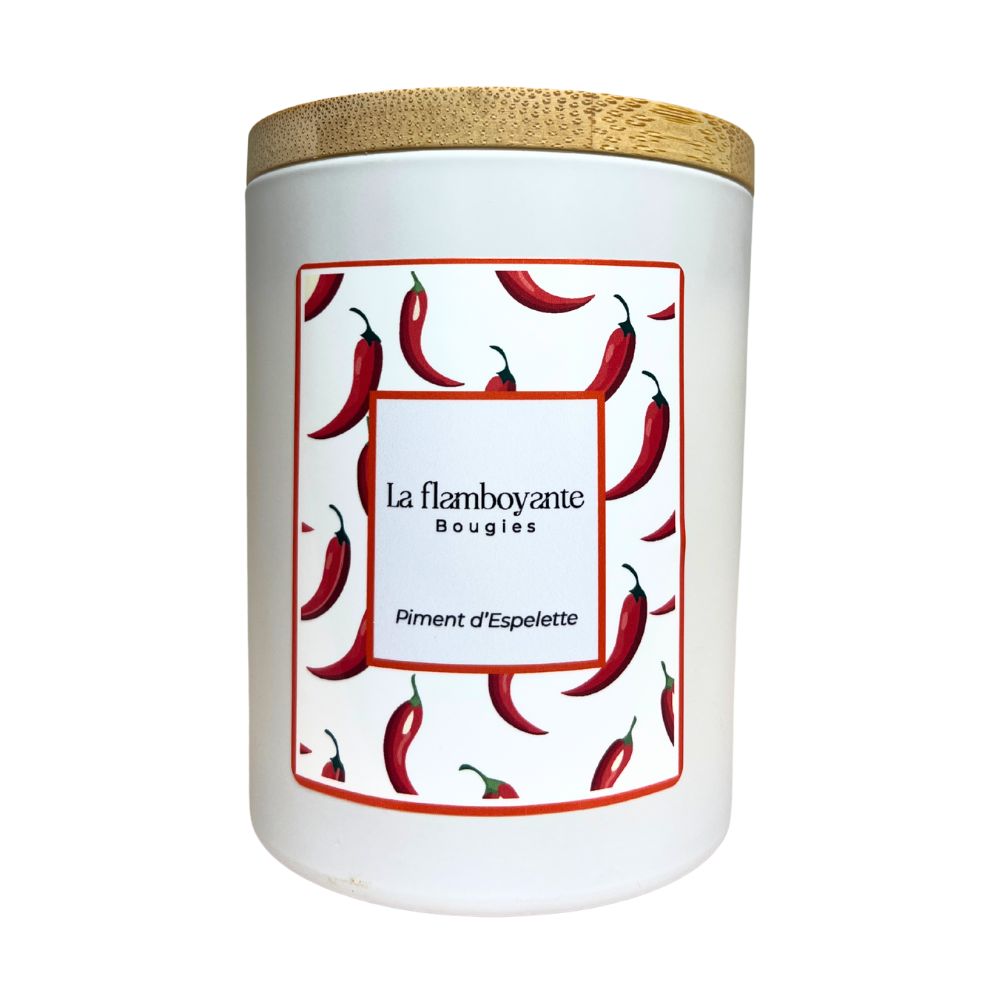 bougie parfumée piment d'espelette