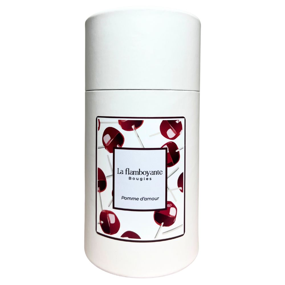 bougie perle de cire pomme d'amour