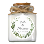 Bougies personnalisées collection champêtre