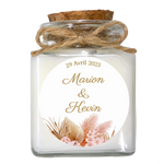 Bougies personnalisées collection bohème