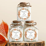 Bougies personnalisées baptême d'automne