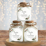 Bougies personnalisées mariage d'hiver