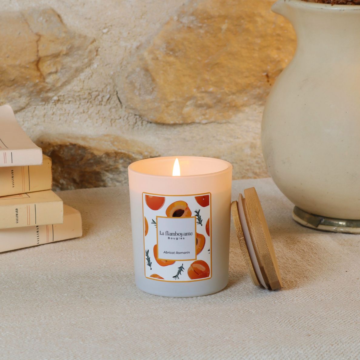 Bougie parfumée Abricot Romarin