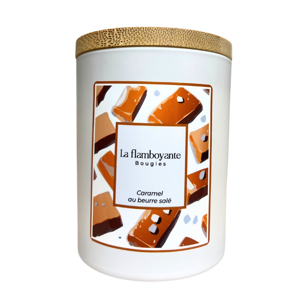 bougie parfumée caramel au beurre salé