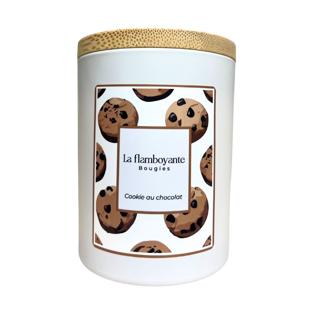 bougie parfumée cookie au chocolat