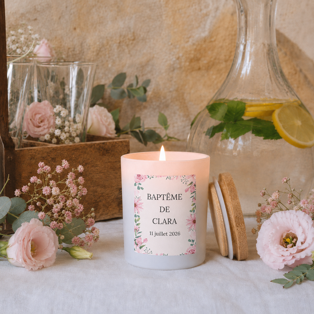 Bougie personnalisée 180ml