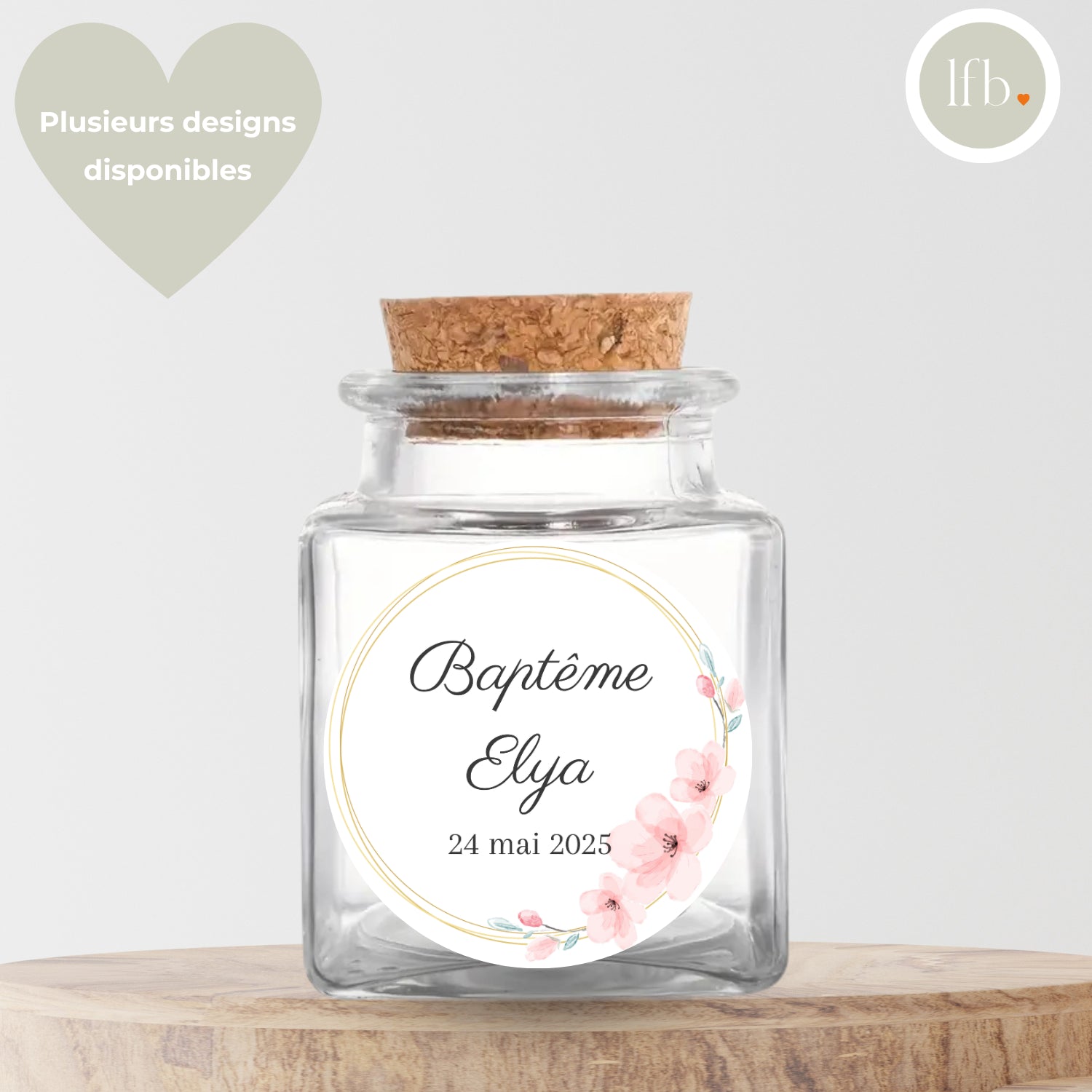 Pot dragées en verre