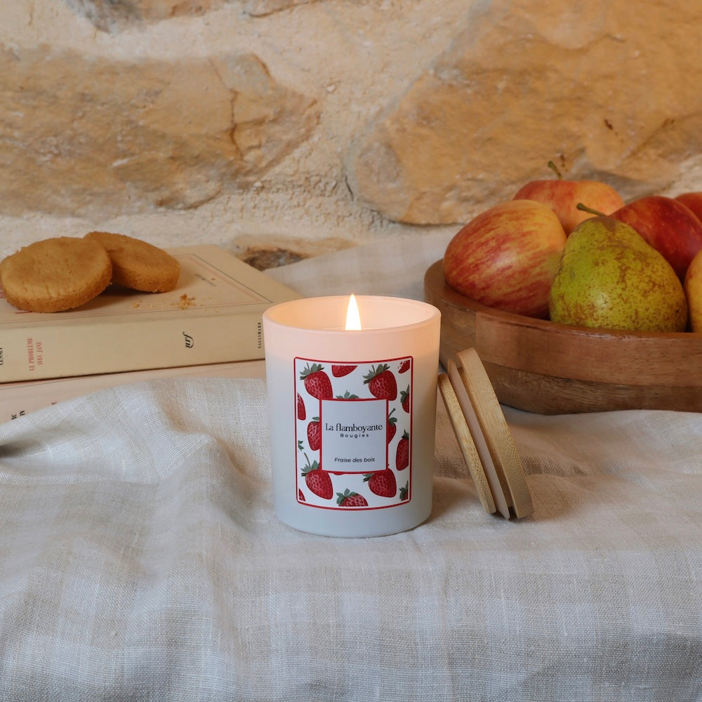 bougie parfumée fraise des bois