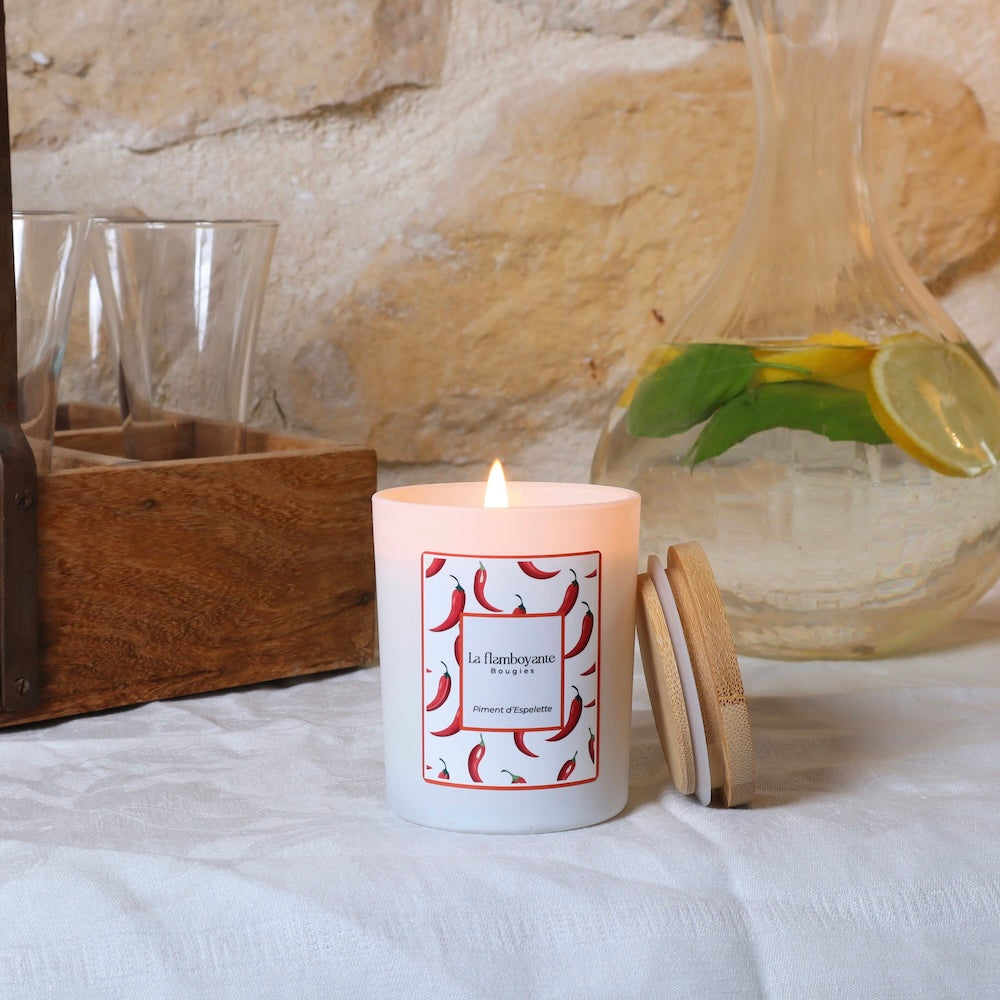 bougie parfumée piment d'espelette