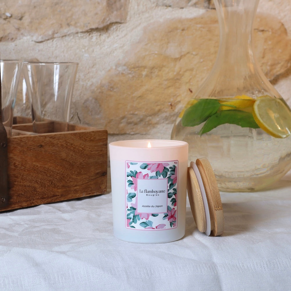 bougie parfumée azalée du japon