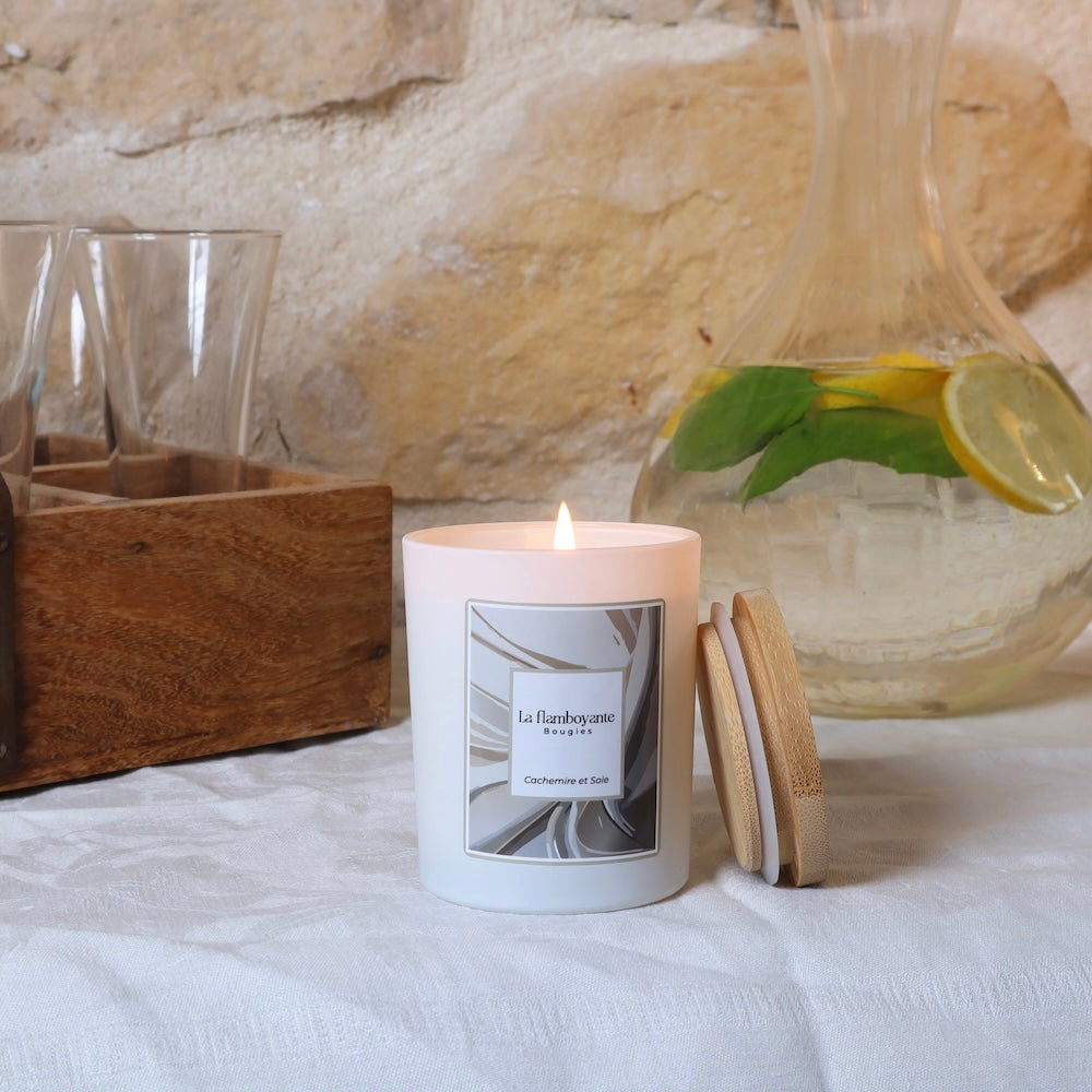 bougie parfumée cachemire et soie