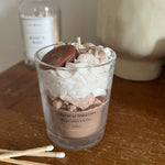 Bougie chantilly gourmande chocolat noisettes
