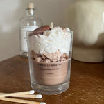 bougie chantilly gourmande chocolat noisettes