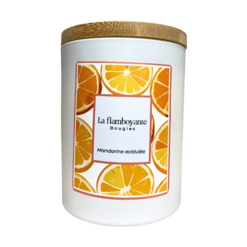 bougie parfumée mandarine acidulée