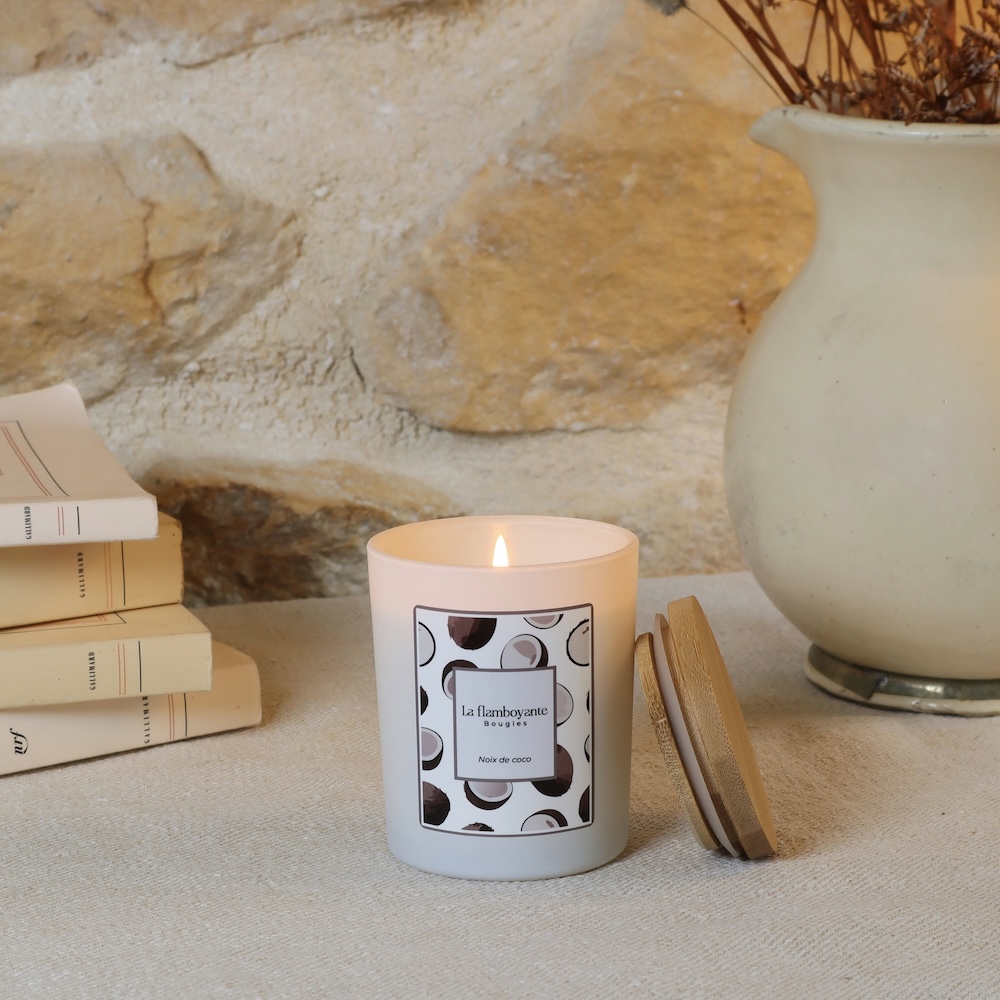 bougie parfumée noix de coco
